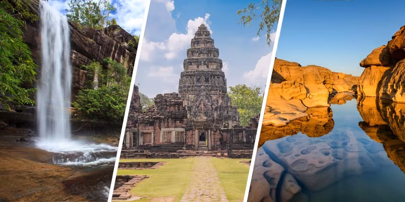 🚗Voyage en liberté à travers le cœur de l'Isan – Entre vestiges royaux, hauts plateaux et traditions oubliées